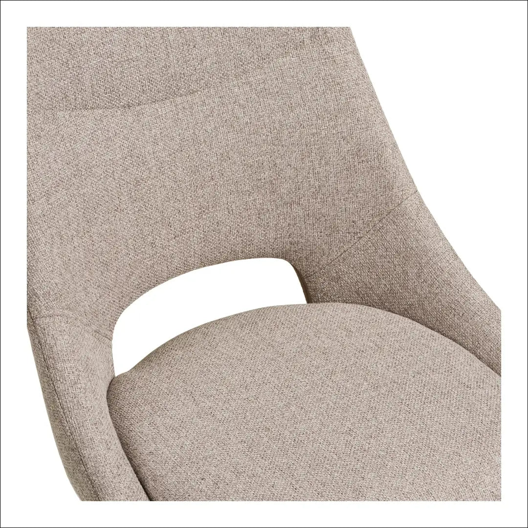 Valgomojo kėdė su pasukama rankena smėlio spalvos juodos kojelės RD084 - €114 Save 15% 100-200, Dining chairs, nordic,