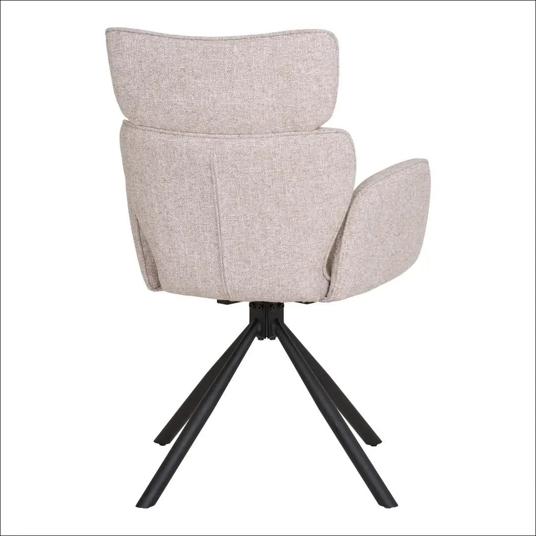 Valgomojo kėdė su pasukama rankena smėlio spalvos juodos kojelės RD068 - €160 Save 15% 100-200, Dining chairs, nordic,