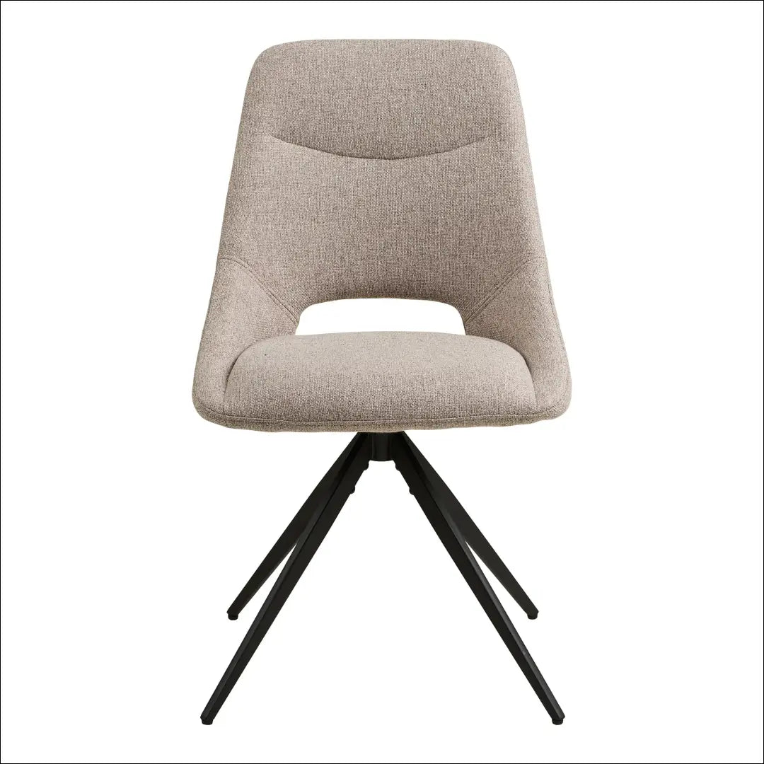 Valgomojo kėdė su pasukama rankena smėlio spalvos juodos kojelės RD084 - €114 Save 15% 100-200, Dining chairs, nordic,