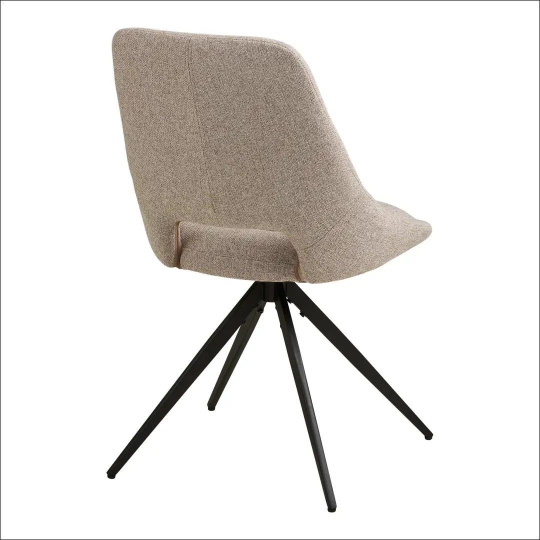 Valgomojo kėdė su pasukama rankena smėlio spalvos juodos kojelės RD084 - €114 Save 15% 100-200, Dining chairs, nordic,