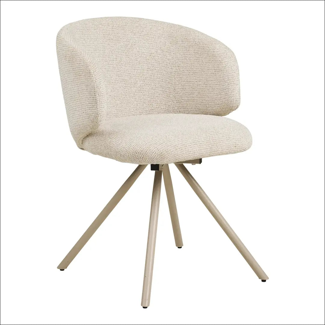 Valgomojo kėdė su pasukama rankena smėlio spalvos kojelės RD077 - €138 Save 15% 100-200, Dining chairs, nordic, Smėlio,