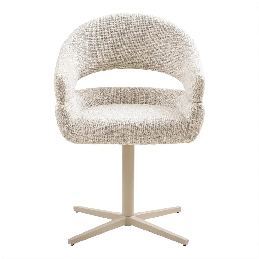 Valgomojo kėdė su pasukama rankena smėlio spalvos pilkos kojelės RD073 - €194 Save 15% 100-200, Bežinė marbled, Dining