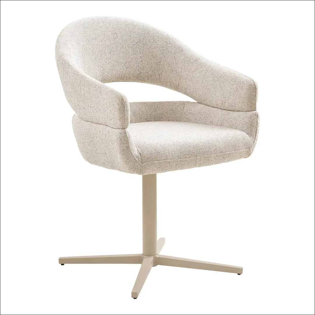 Valgomojo kėdė su pasukama rankena smėlio spalvos pilkos kojelės RD073 - €194 Save 15% 100-200, Bežinė marbled, Dining