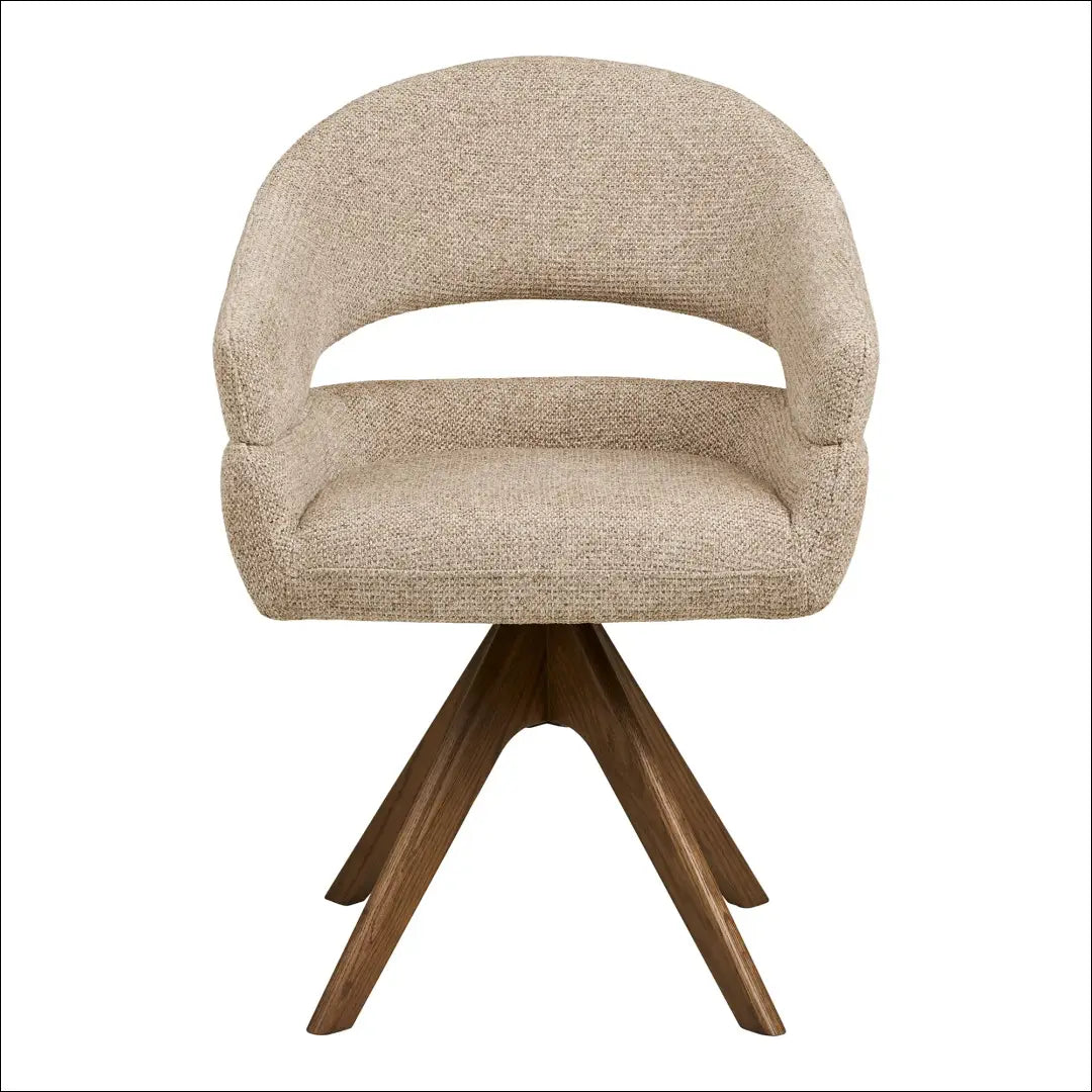 Valgomojo kėdė su pasukama rankena smėlio spalvos rudo ąžuolo kojelės RD072 - €218 Save 15% Dining chairs, Natūrali,