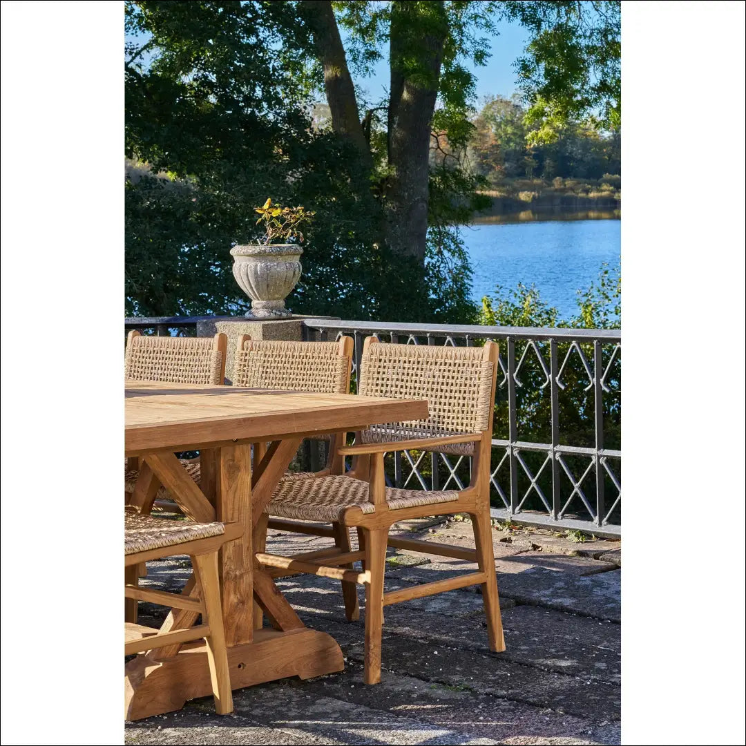 Valgomojo kėdė su porankiu tikmedžio masyvas natūralus RD1056 - €293 Save 15% Dining chairs, Natūrali, nordic,