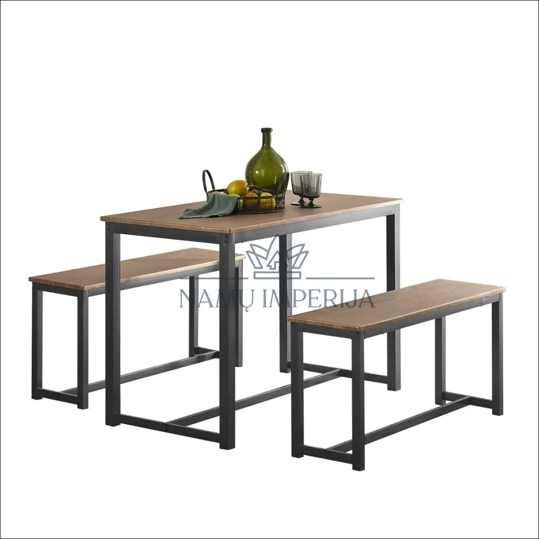 Valgomojo komplektas VI1066 - €106 Save 50% 100-200, __label:Pristatymas 1-2 d.d., color-juoda, color-ruda,