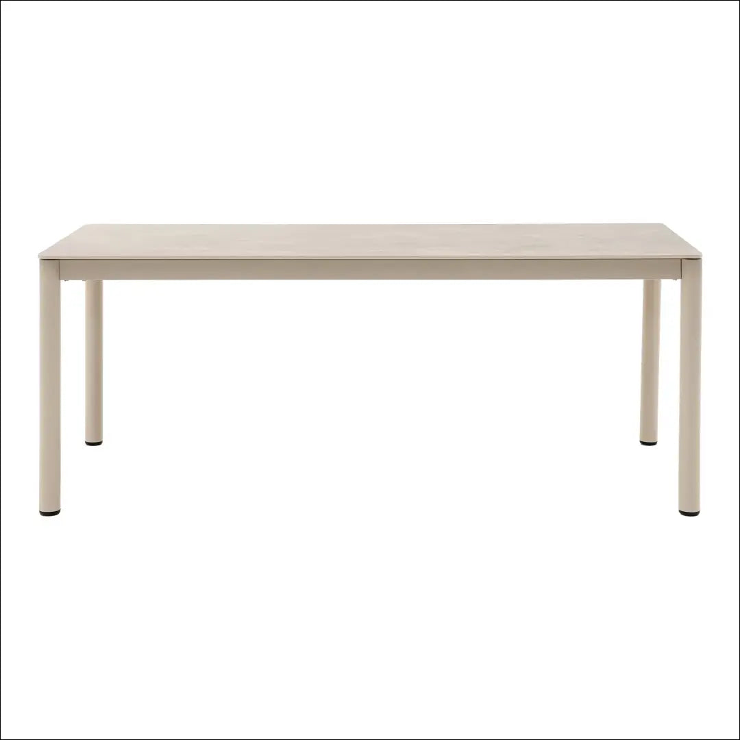 Valgomojo stalas aliuminis/keramika smėlio spalvos 90x200x74 cm RD1107 - €486 Save 15% Dining tables, nordic, over-200,