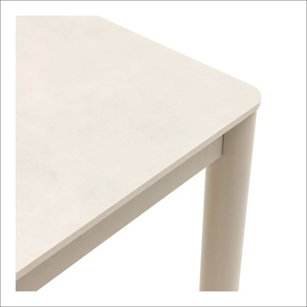 Valgomojo stalas aliuminis/keramika smėlio spalvos 90x200x74 cm RD1107 - €486 Save 15% __label:Pristatymas 5-14 d.d.,