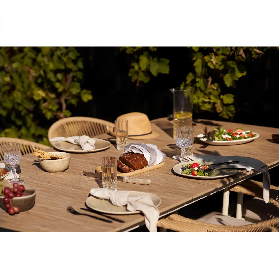Valgomojo stalas aliuminis/ne mediena smėlio/natūralios spalvos 100x200x74 cm RD1099 - €486 Save 15%