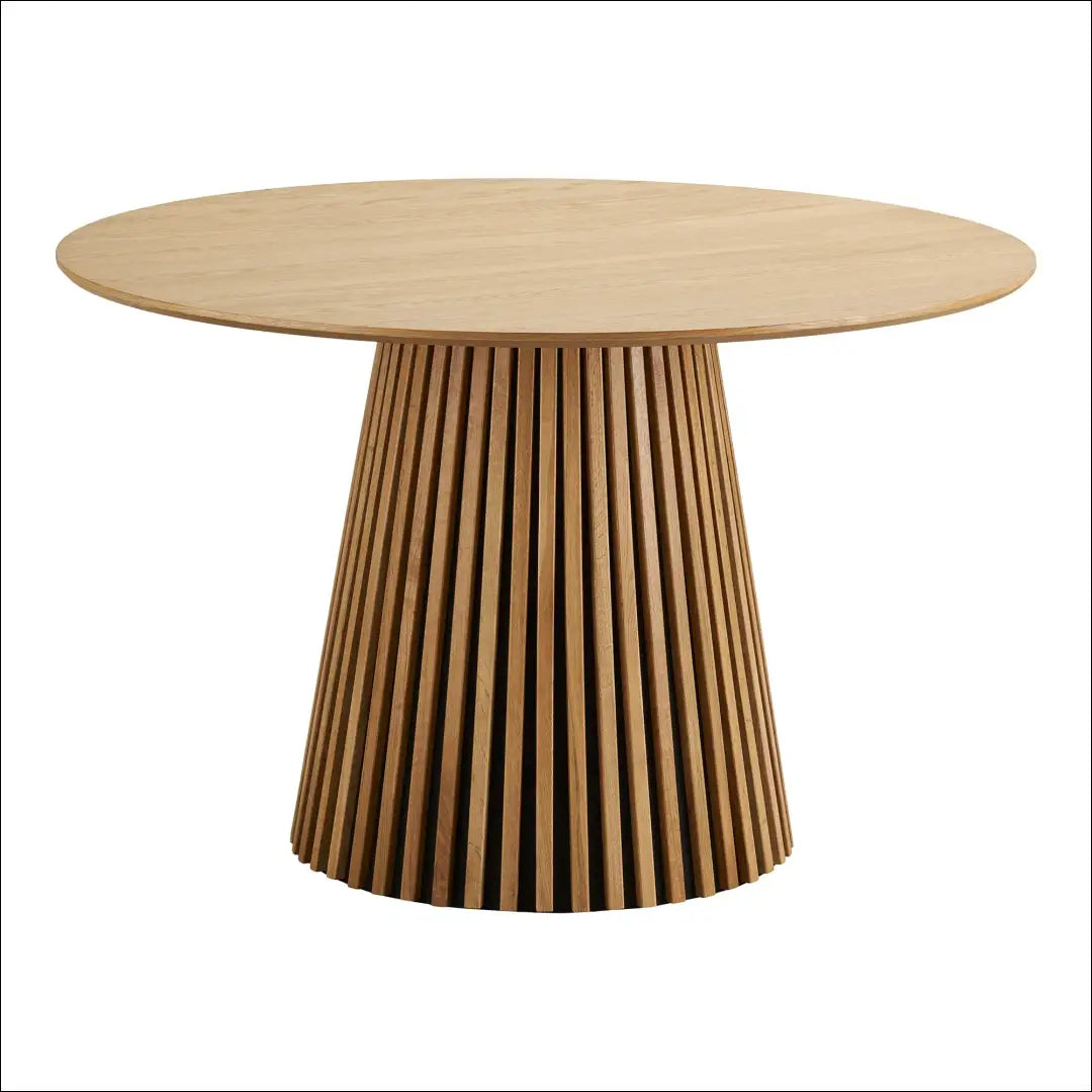 Valgomojo stalas ąžuolo fanera natūralus ø120x75 cm RD434 - €632 Save 15% __label:Pristatymas 5-14 d.d., Dining tables,
