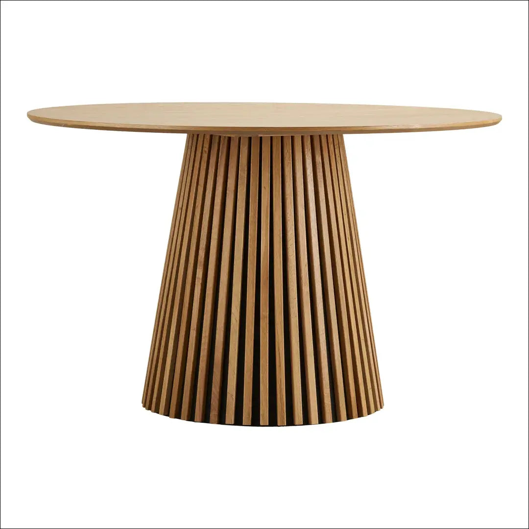 Valgomojo stalas ąžuolo fanera natūralus ø120x75 cm RD434 - €632 Save 15% __label:Pristatymas 5-14 d.d., Dining tables,