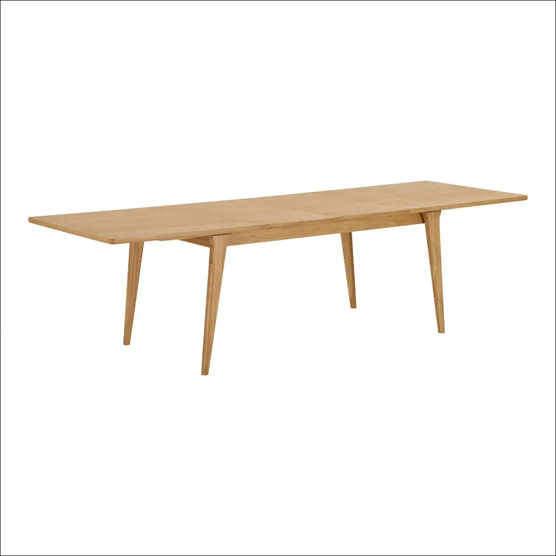Valgomojo stalas ąžuolo fanera natūralus su dviem prailginimo plokštelėmis 100x240-290-340x75 cm RD419 - €1,750 Save