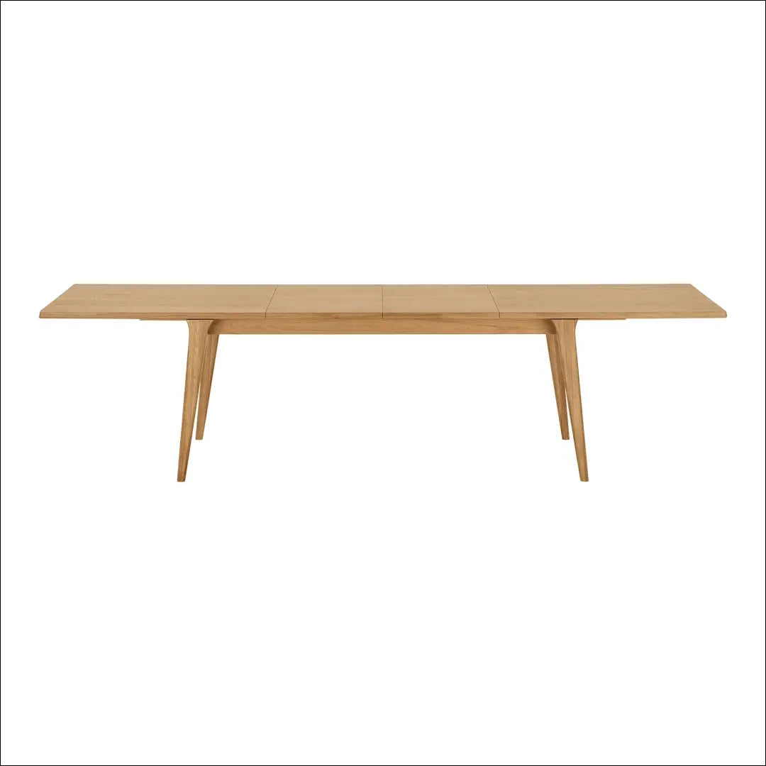 Valgomojo stalas ąžuolo fanera natūralus su dviem prailginimo plokštelėmis 100x240-290-340x75 cm RD419 - €1,750 Save