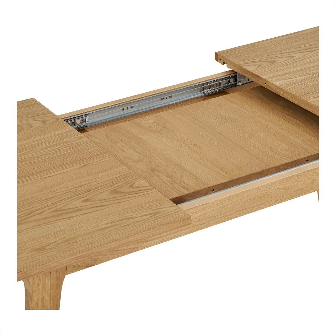 Valgomojo stalas ąžuolo fanera natūralus su vienu prailginimu 90x180-230x75 cm RD420 - €1,266 Save 15%
