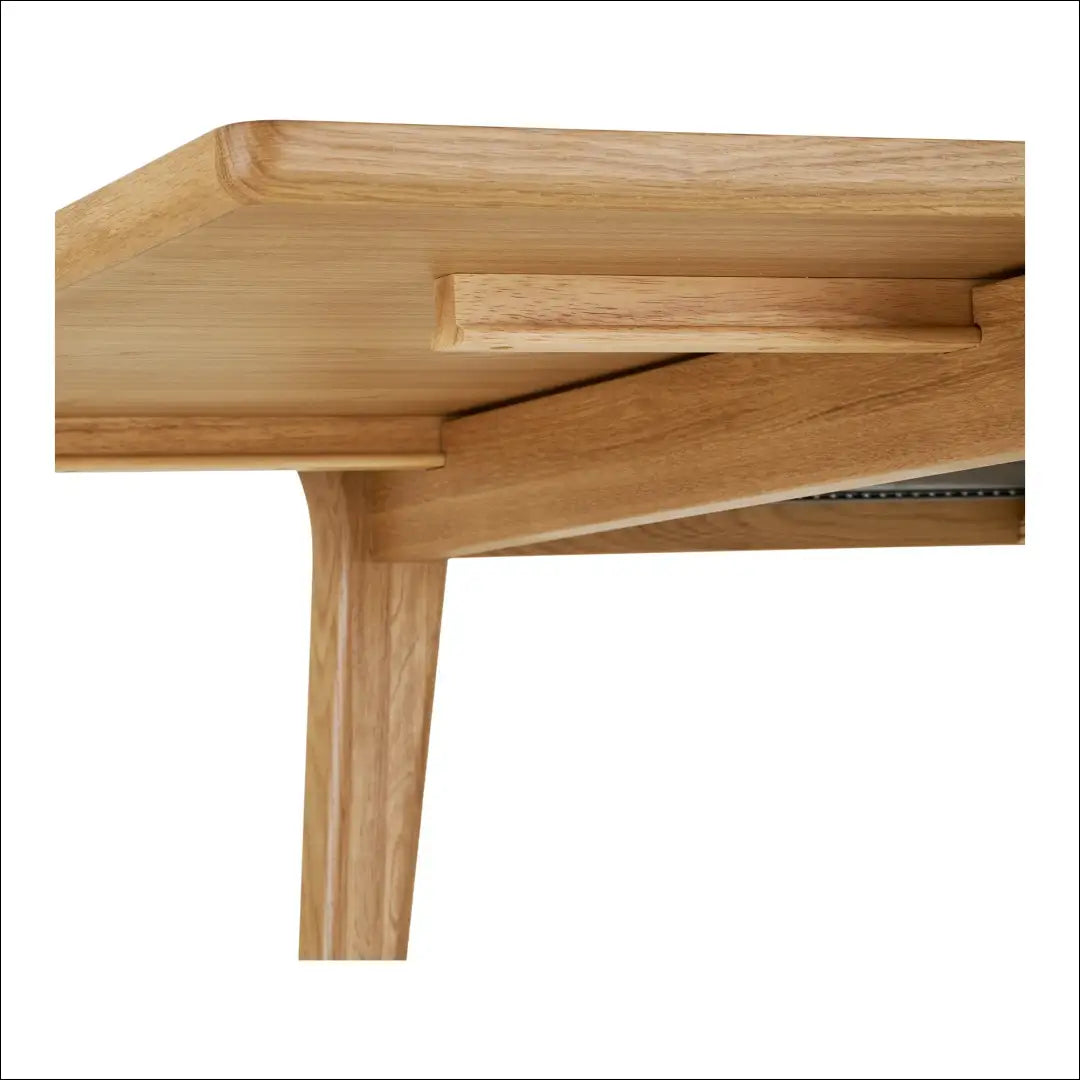 Valgomojo stalas ąžuolo fanera natūralus su vienu prailginimu 90x180-230x75 cm RD420 - €1,266 Save 15%