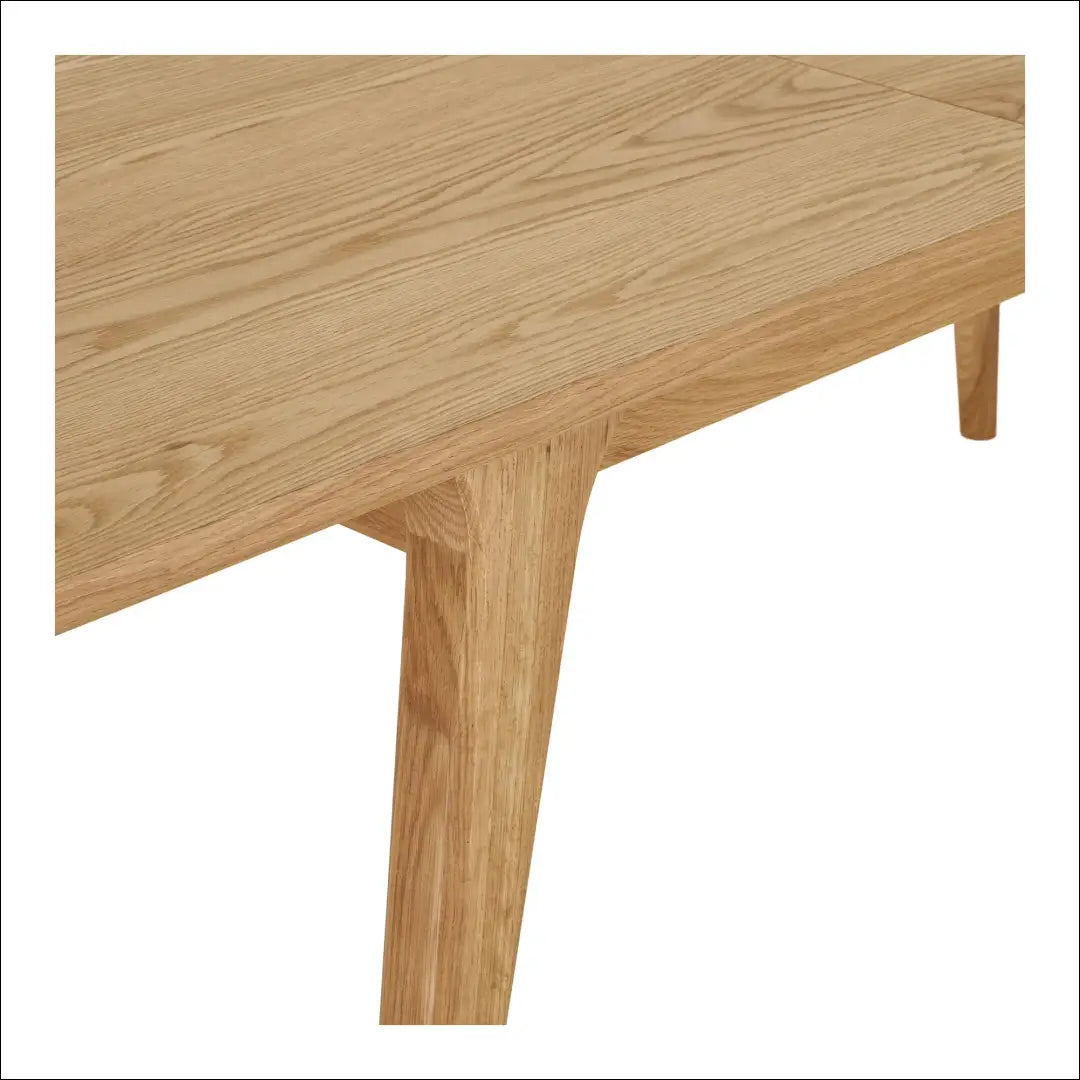 Valgomojo stalas ąžuolo fanera natūralus su vienu prailginimu 90x180-230x75 cm RD420 - €1,266 Save 15%
