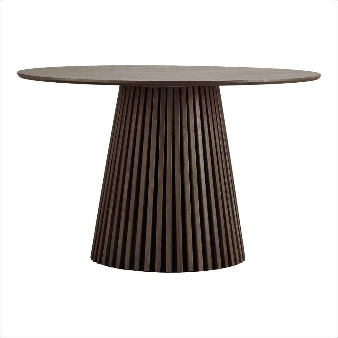 Valgomojo stalas ąžuolo fanera rūkytas ø120x75 cm RD435 - €666 Save 15% __label:Pristatymas 5-14 d.d., Dining tables,