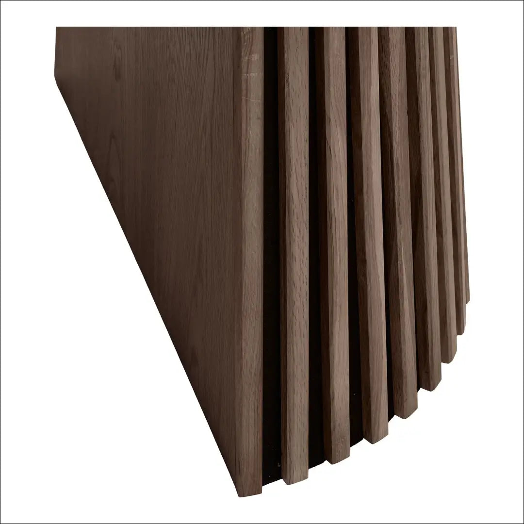 Valgomojo stalas ąžuolo fanera rūkytos medienos su dviem prailginimo plokštėmis ø120x120-160-200x75 cm RD429 - €941