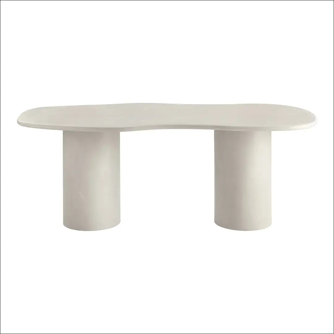Valgomojo stalas cemento imitacijos smėlio spalvos 96x200x76 cm RD437 - €845 Save 15% __label:Pristatymas 5-14 d.d.,