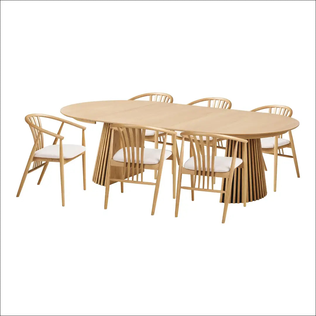 Valgomojo stalas ir 6 valgomojo kėdės RD1146 - €2,577 Save 15% Dining sets, nordic, over-200, uzsakomi, uzsakomi kompl