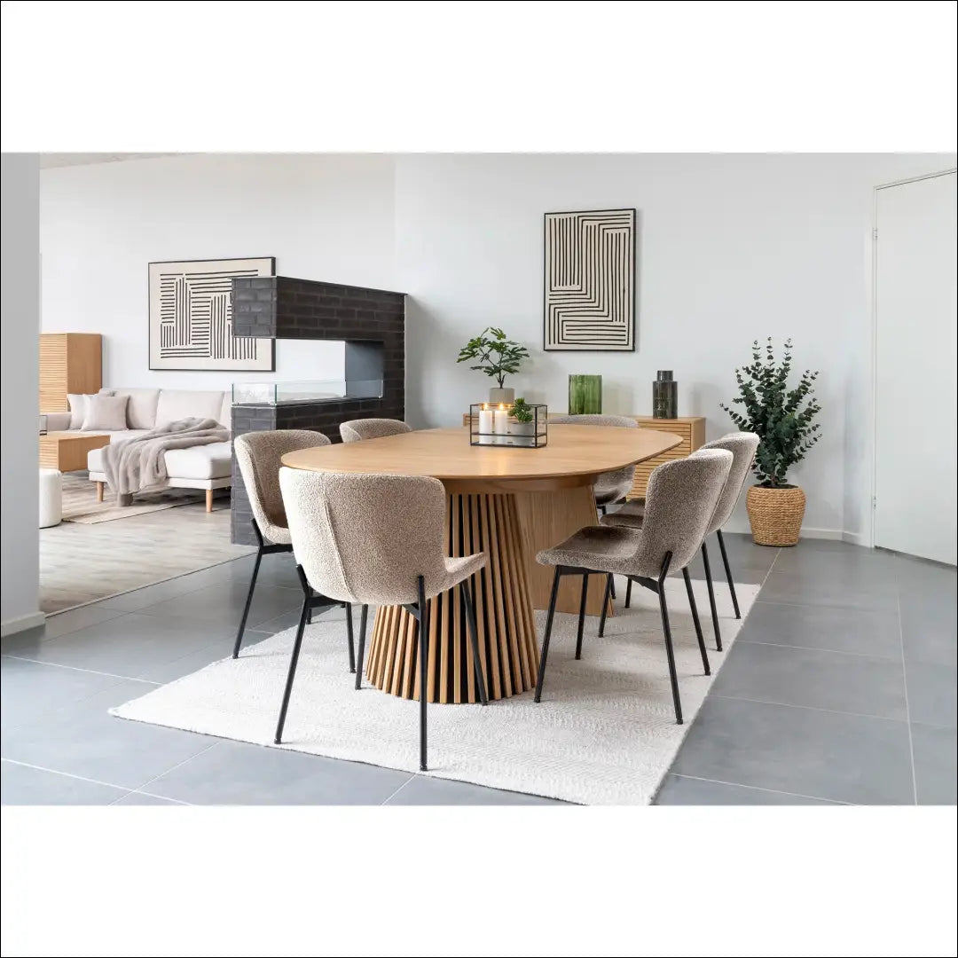 Valgomojo stalas ir 6 valgomojo kėdės RD1172 - €1,491 Save 15% Dining sets, nordic, over-200, uzsakomi, uzsakomi kompl