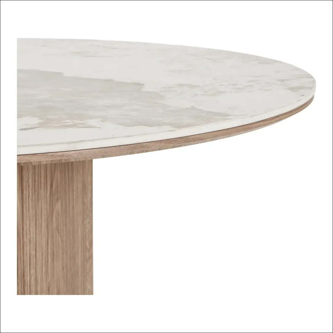 Valgomojo stalas keraminis stalviršis balta/ruda 100x210x76 cm RD446 - €876 Save 15% __label:Pristatymas 5-14 d.d.,