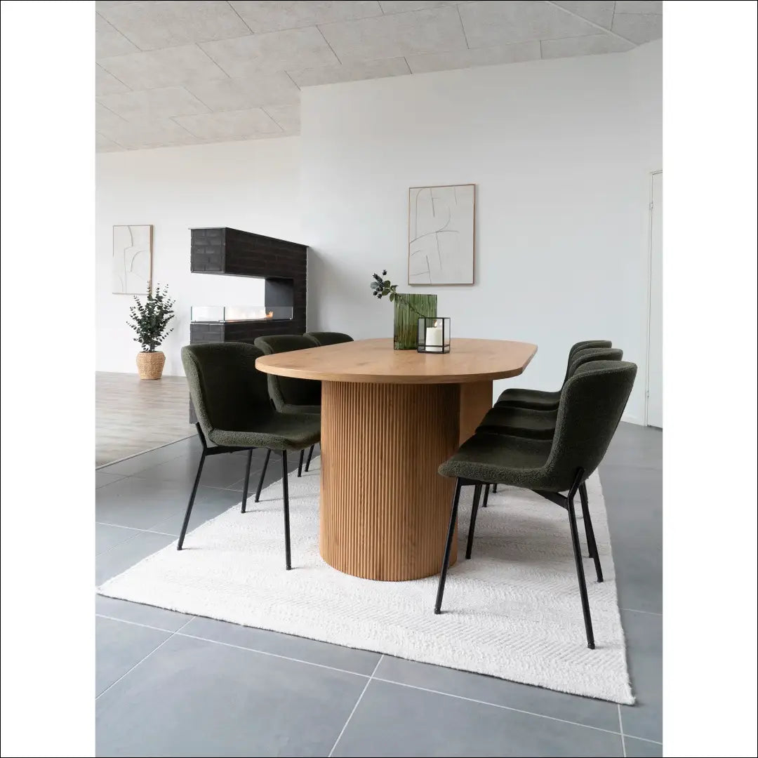 Valgomojo stalas natūralios spalvos 100x210x75 cm RD475 - €586 Save 15% __label:Pristatymas 5-14 d.d., Dining tables,