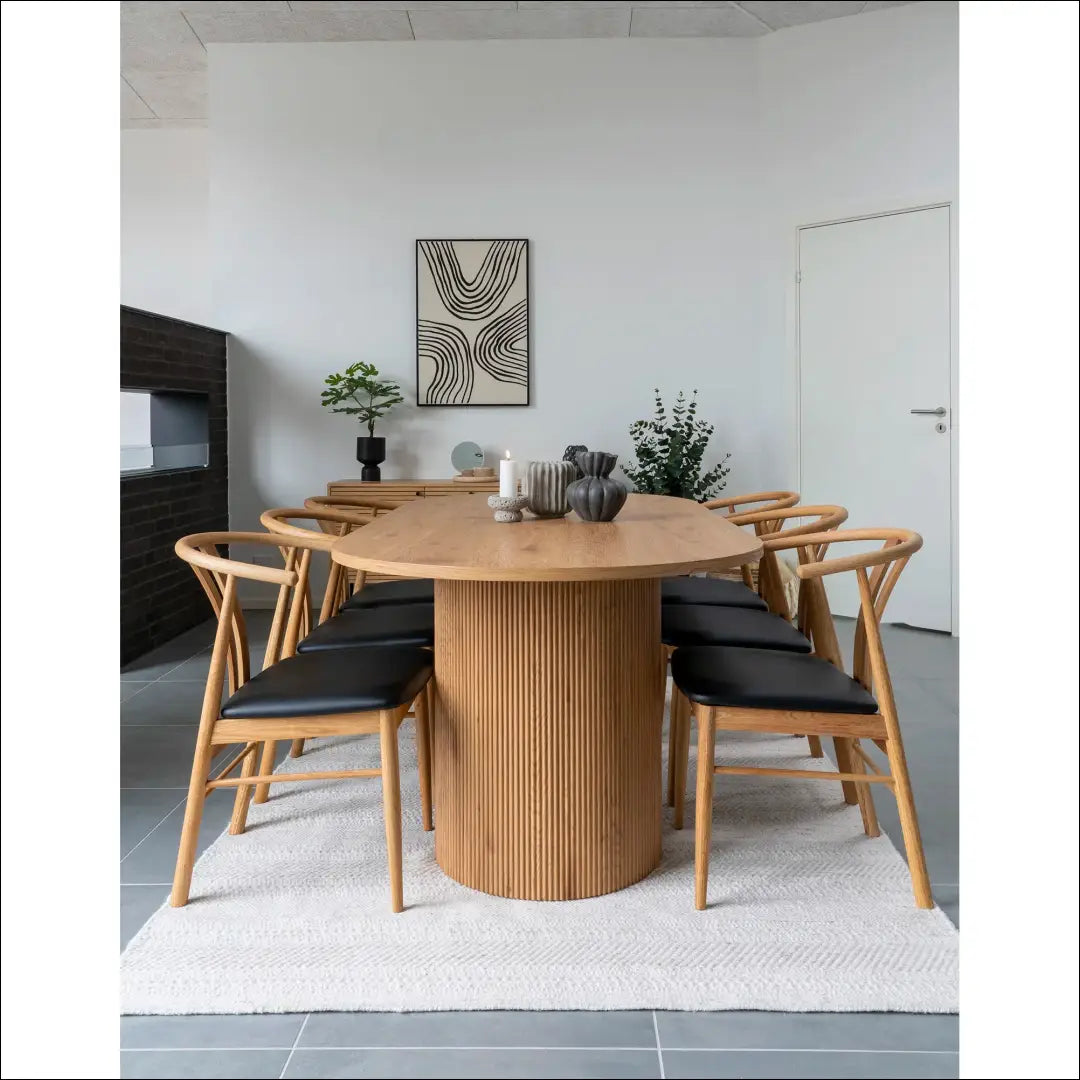 Valgomojo stalas natūralios spalvos 100x210x75 cm RD475 - €586 Save 15% __label:Pristatymas 5-14 d.d., Dining tables,