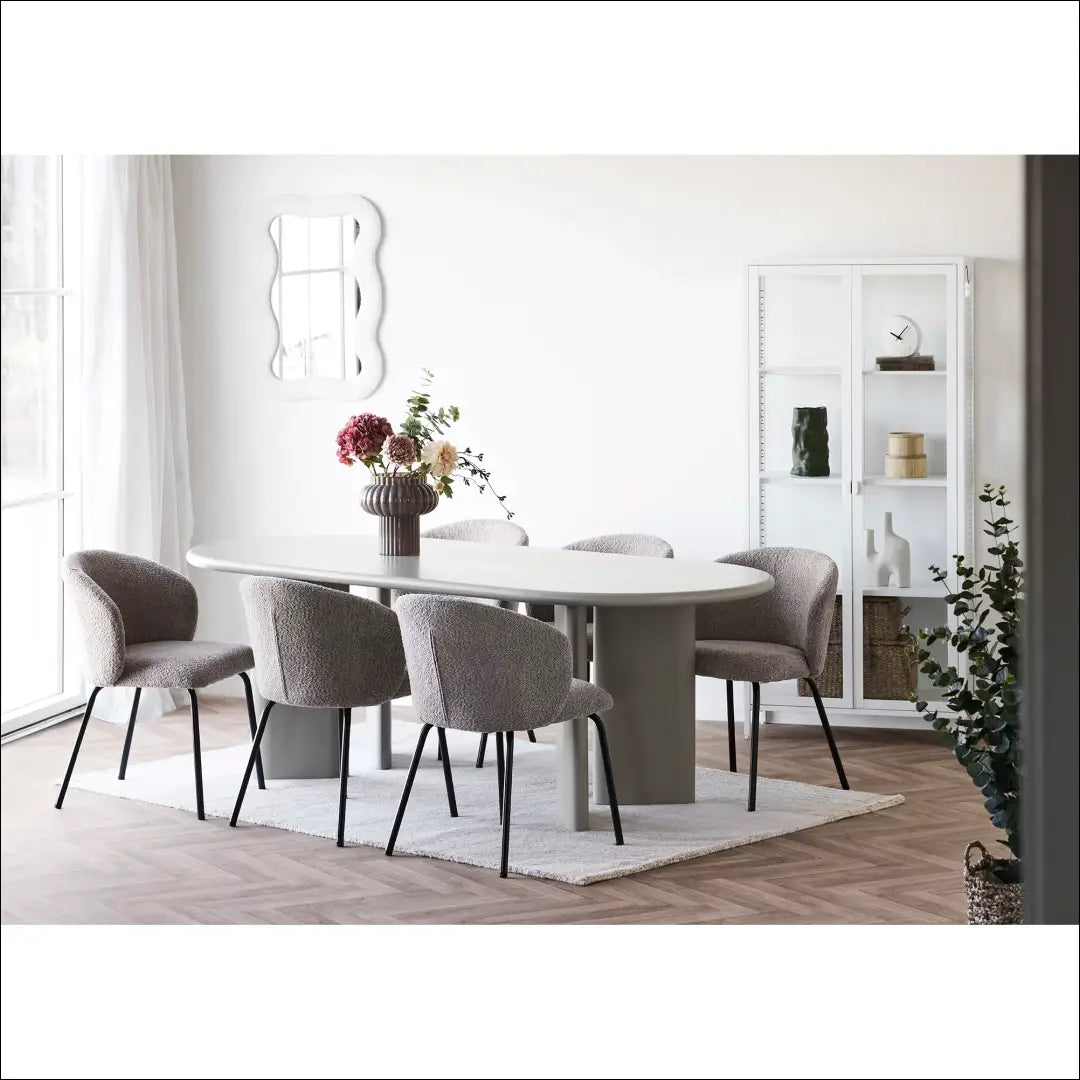 Valgomojo stalas smėlio spalvos 100x220x75 cm RD441 - €682 Save 15% __label:Pristatymas 5-14 d.d., Dining tables,