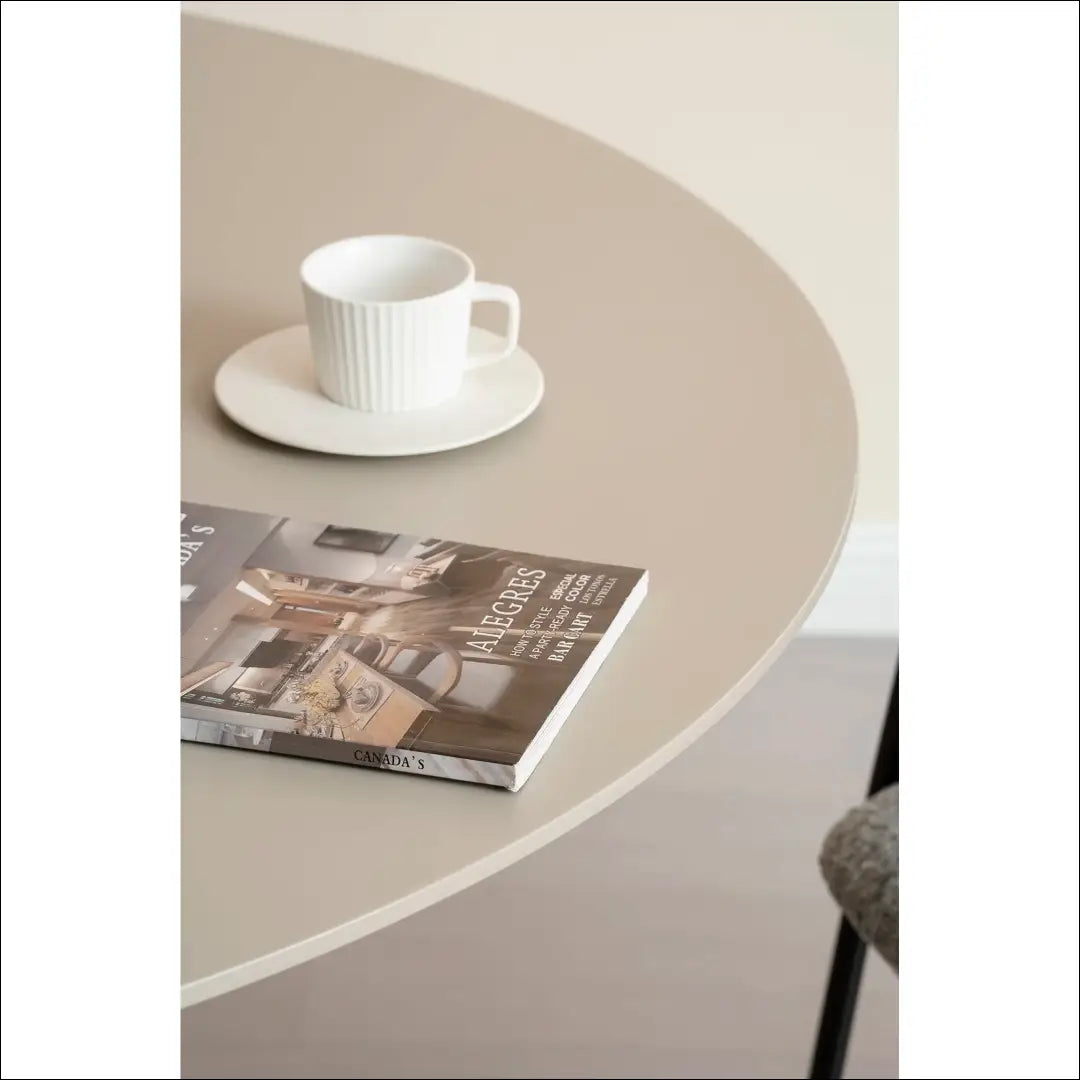Valgomojo stalas smėlio spalvos ø120x75 cm RD449 - €390 Save 15% __label:Pristatymas 5-14 d.d., Dining tables, nordic,