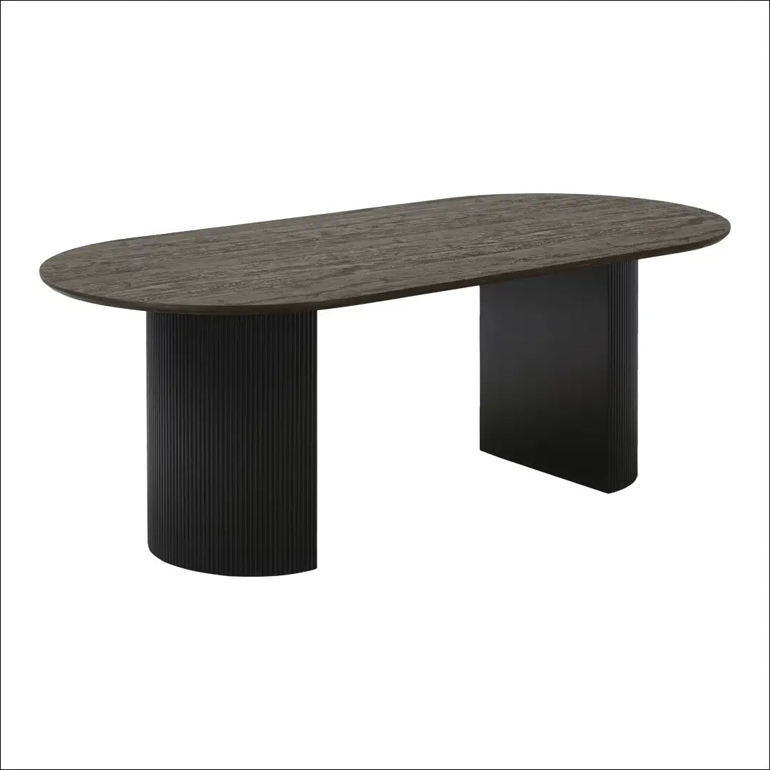 Valgomojo stalas tamsiai rudas 100x210x75 cm RD474 - €569 Save 15% __label:Pristatymas 5-14 d.d., Dining tables,