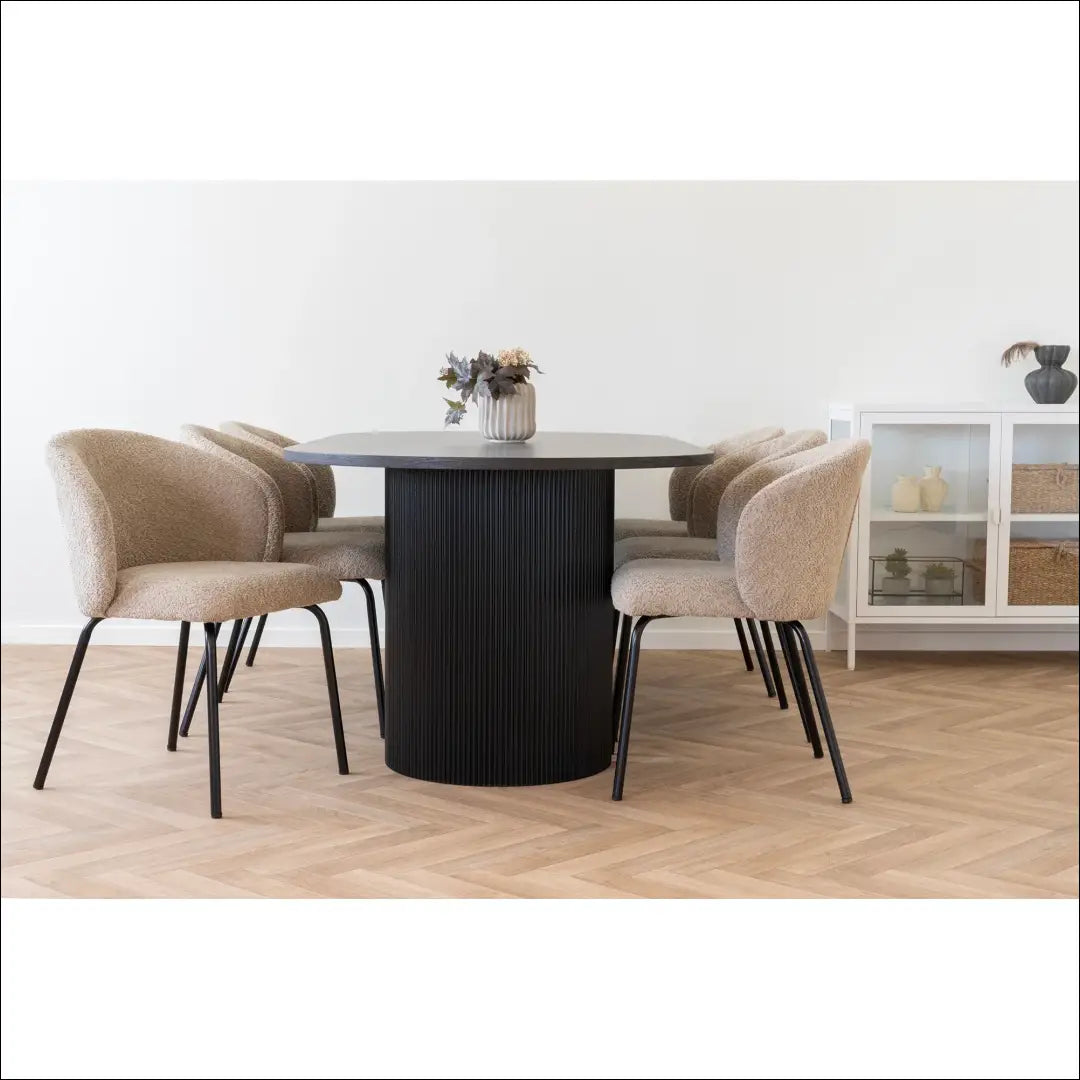 Valgomojo stalas tamsiai rudas 100x210x75 cm RD474 - €569 Save 15% __label:Pristatymas 5-14 d.d., Dining tables,