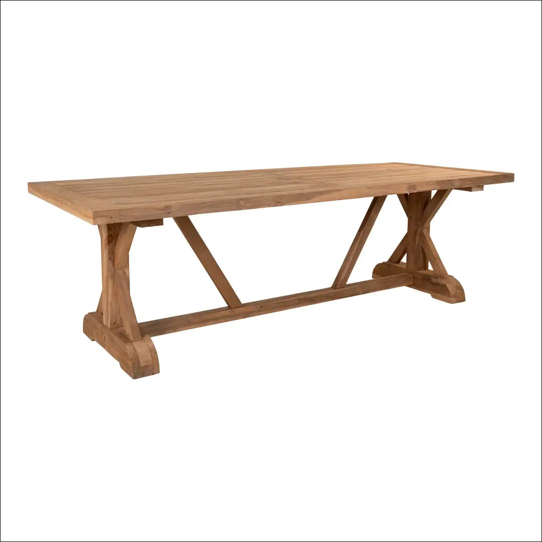 Valgomojo stalas tikmedžio mediena natūrali 100x240x75 cm RD1045 - €1,365 Save 15% __label:Pristatymas 5-14 d.d.,