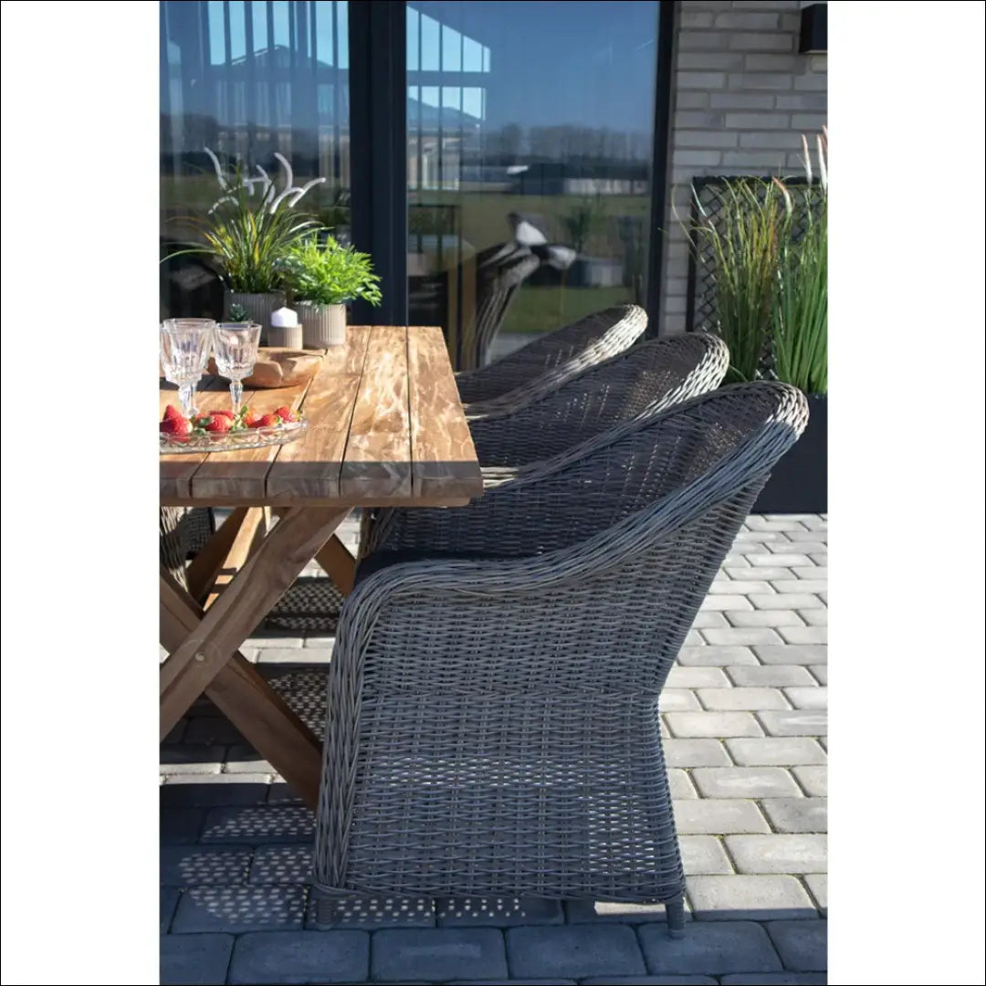 Valgomojo stalas tikmedžio mediena natūrali 200x90x75 cm RD1089 - €813 Save 15% __label:Pristatymas 5-14 d.d., Dining