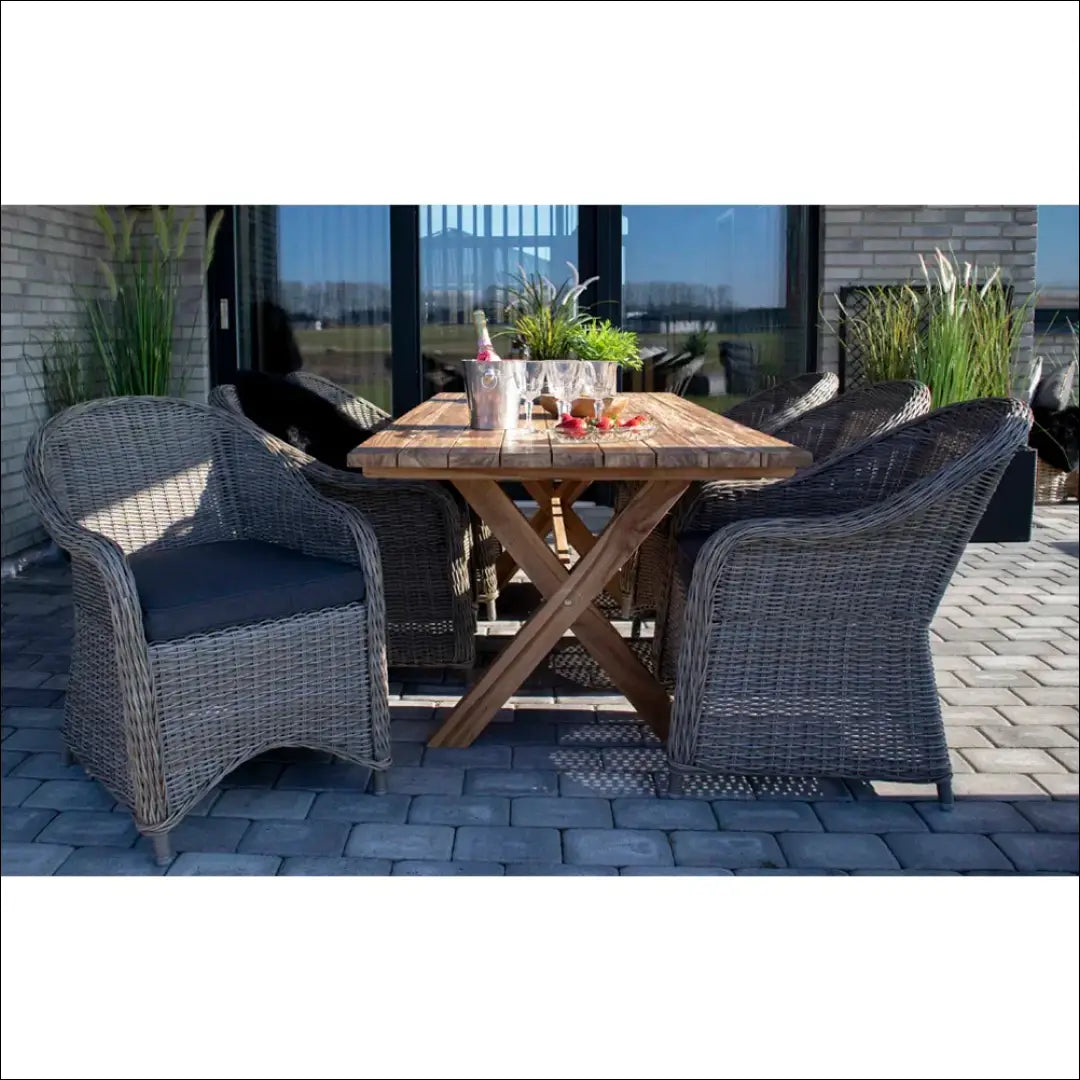 Valgomojo stalas tikmedžio mediena natūrali 200x90x75 cm RD1089 - €813 Save 15% __label:Pristatymas 5-14 d.d., Dining