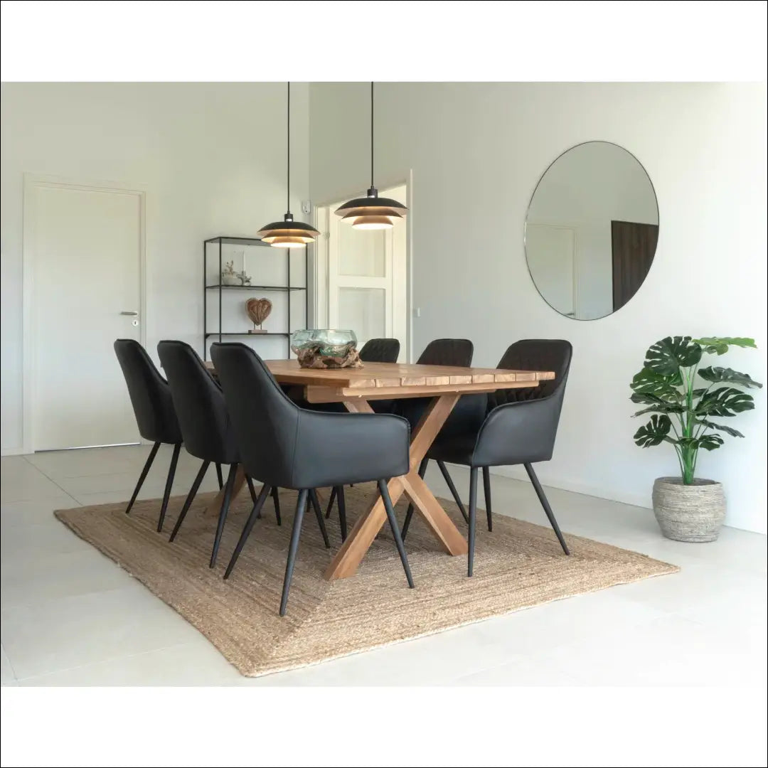 Valgomojo stalas tikmedžio mediena natūrali 200x90x75 cm RD1089 - €813 Save 15% __label:Pristatymas 5-14 d.d., Dining