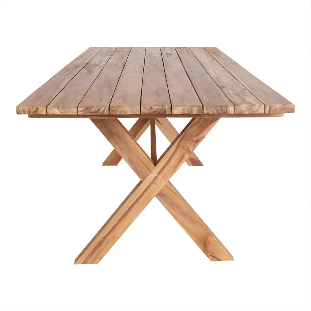 Valgomojo stalas tikmedžio mediena natūrali 200x90x75 cm RD1089 - €813 Save 15% __label:Pristatymas 5-14 d.d., Dining