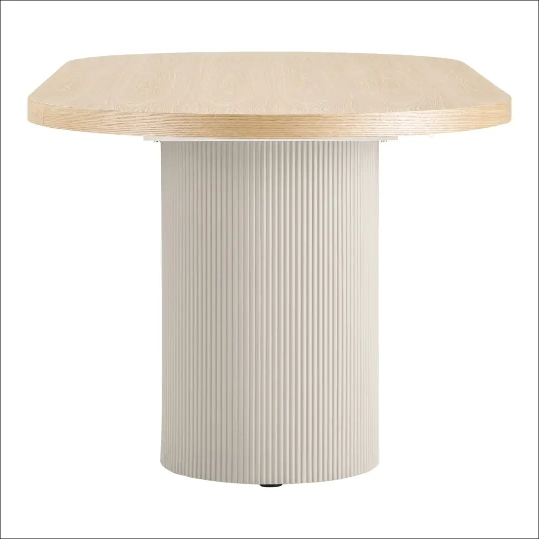 Valgomojo stalas uosio spalvos natūralios/smėlio 100x220x75 cm RD439 - €876 Save 15% __label:Pristatymas 5-14 d.d.,