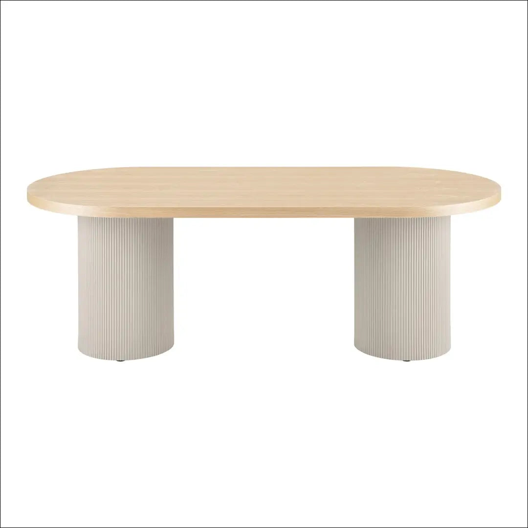 Valgomojo stalas uosio spalvos natūralios/smėlio 100x220x75 cm RD439 - €876 Save 15% __label:Pristatymas 5-14 d.d.,