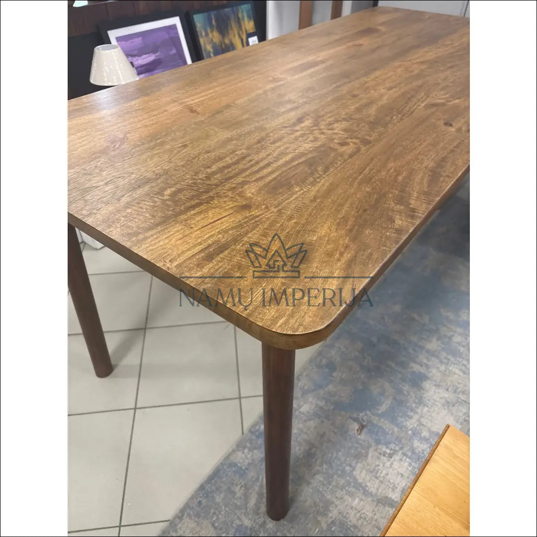 Valgomojo stalas VI1077 - €350 Save 50% __label:Pristatymas 1-2 d.d., color-ruda, material-medzio-masyvas, over-200,