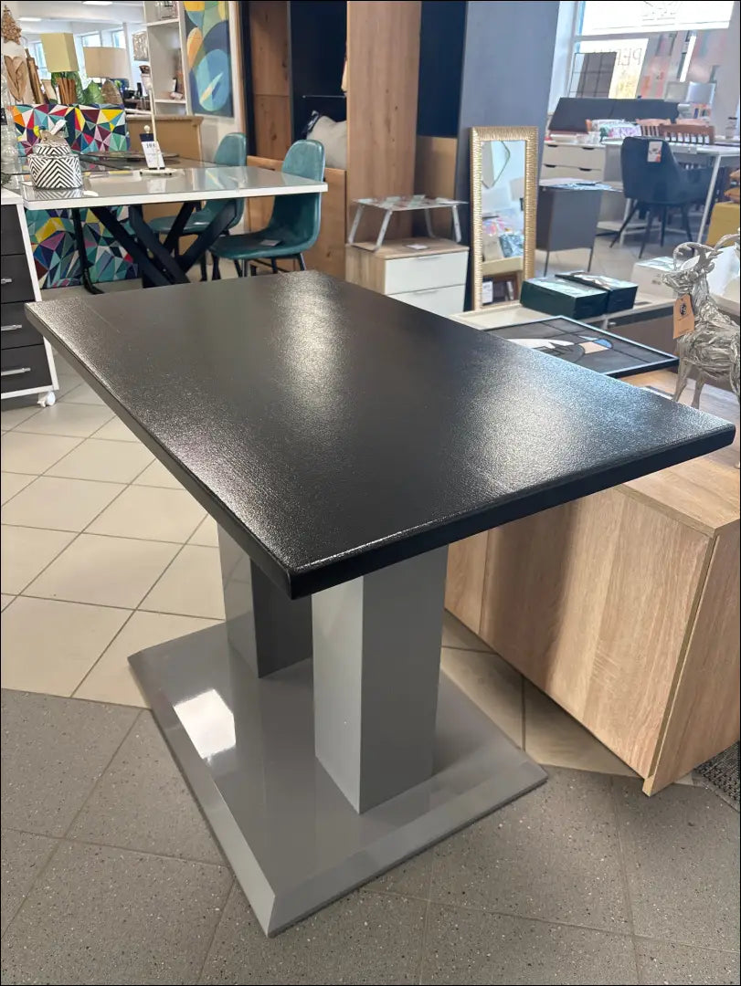 Valgomojo stalas VI1172 - €84 Save 50% 50-100, __label:Pristatymas 1-2 d.d., color-juoda, color-pilka, material-mediena