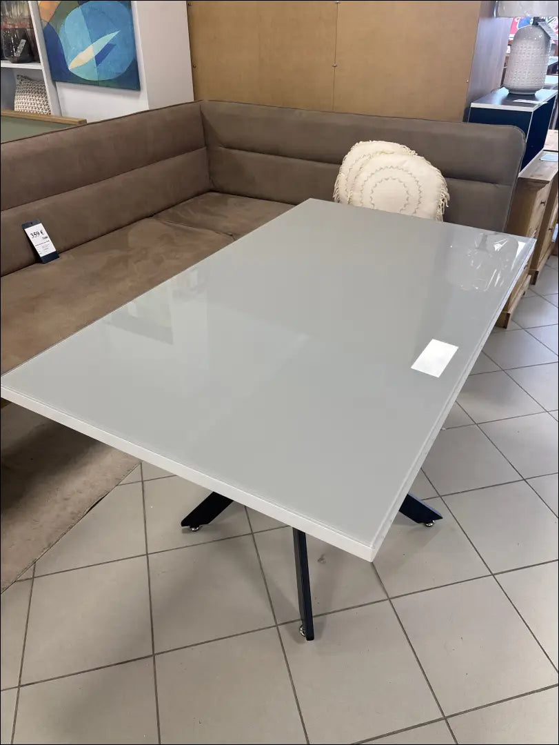 Valgomojo stalas VI1201 - €168 Save 50% 100-200, __label:Pristatymas 1-2 d.d., color-balta, color-pilka, material-mdf