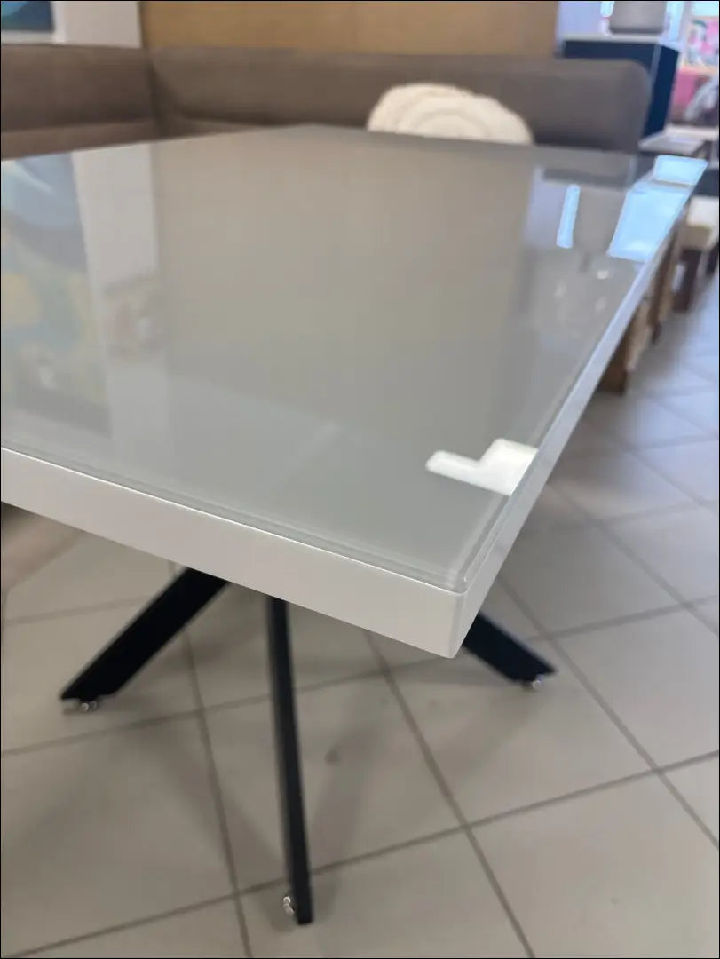 Valgomojo stalas VI1201 - €168 Save 50% 100-200, __label:Pristatymas 1-2 d.d., color-balta, color-pilka, material-mdf