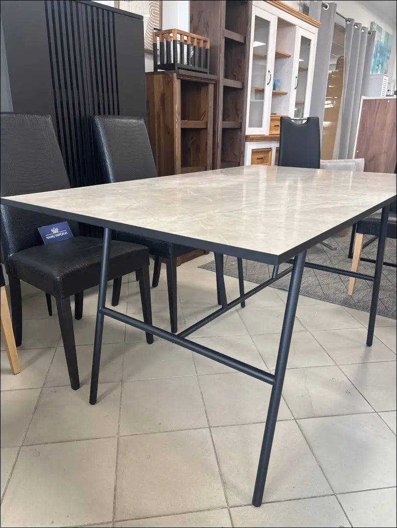 Valgomojo stalas VI1248 - €95 Save 65% 50-100, __label:Pristatymas 1-2 d.d., color-pilka, material-mediena,