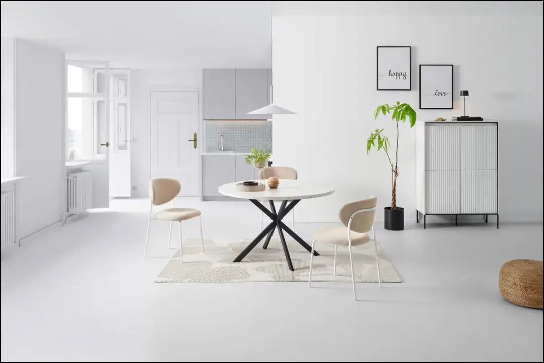 Valgomojo stalas VI1267 - €130 Save 50% 100-200, __label:Pristatymas 1-2 d.d., color-balta, color-juoda, material-mdf