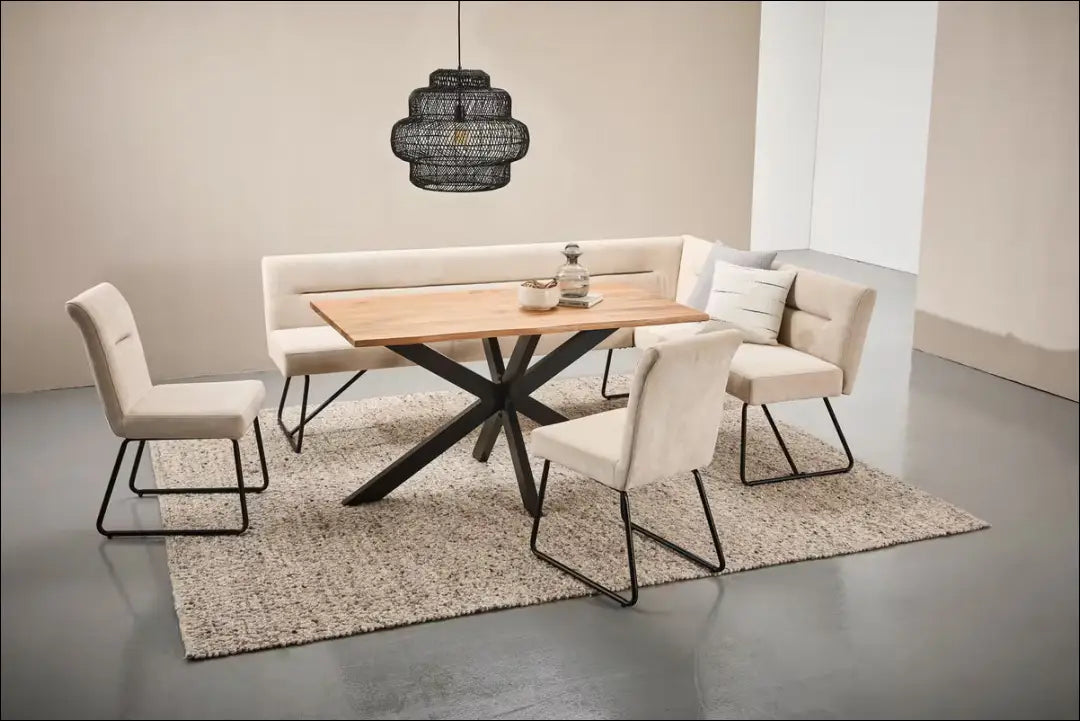 Valgomojo stalas VI1316 - €290 Save 50% __label:Pristatymas 1-2 d.d., color-juoda, color-ruda, material-medzio-masyvas,