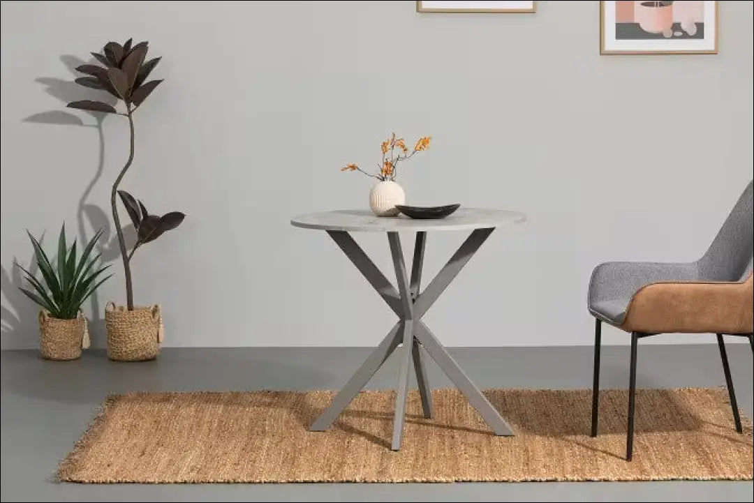Valgomojo stalas VI1411 - €70 Save 50% 50-100, __label:Pristatymas 1-2 d.d., color-pilka, material-mdf,