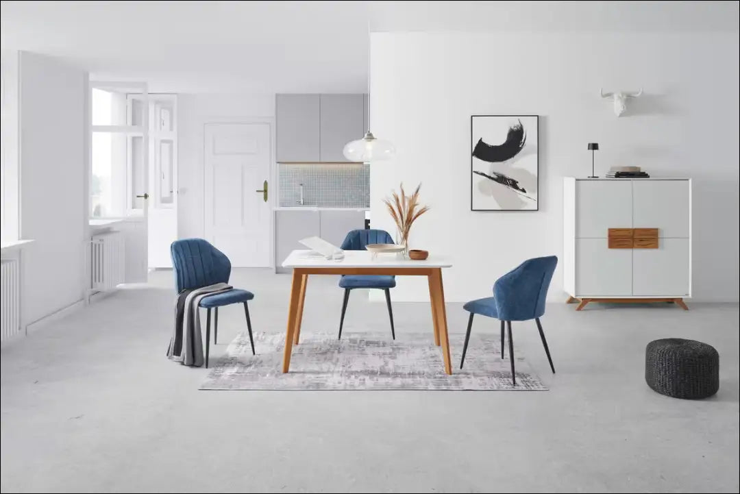 Valgomojo stalas VI1414 - €90 Save 50% 50-100, __label:Pristatymas 1-2 d.d., color-balta, color-ruda, material-mediena