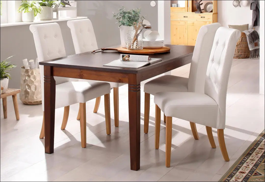 Valgomojo stalas VI1447 - €290 Save 50% __label:Pristatymas 1-2 d.d., color-ruda, material-medzio-masyvas, over-200,