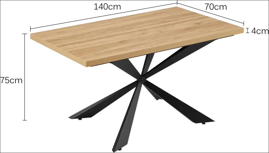 Valgomojo stalas VI1452 - €220 Save 50% __label:Pristatymas 1-2 d.d., color-juoda, color-ruda, material-mediena,